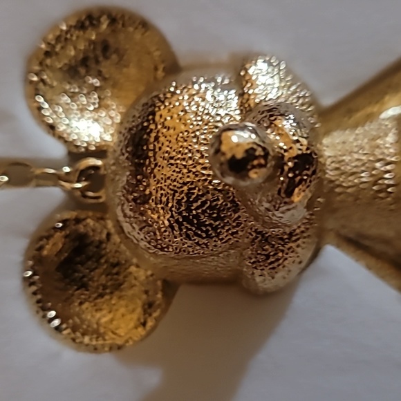NEW Baublebar Disney MICKEY MOUSE Gold Bag Charm Keychain - Picture 6 of 7